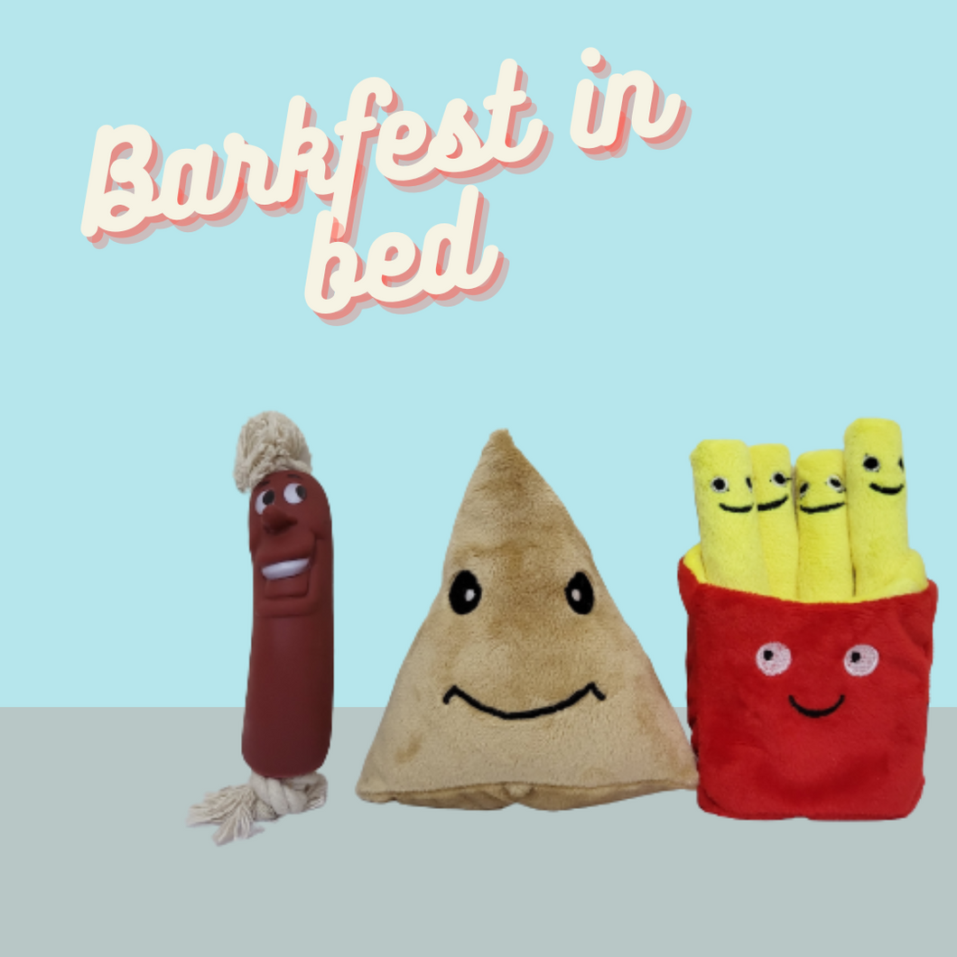Breakfast combo of Squeaky and Chew Toy