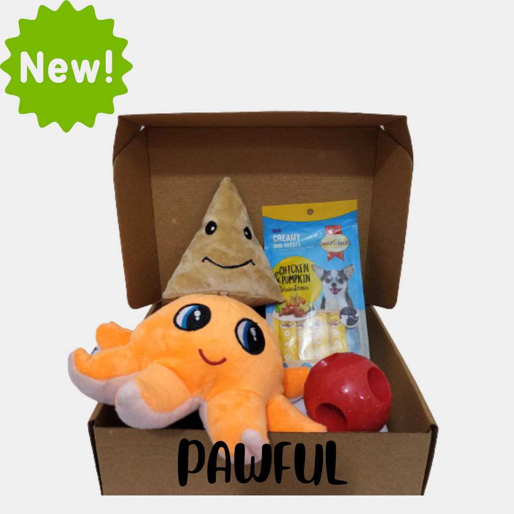 Pawful Gift Hamper for Dogs- Dog Toys and Treats