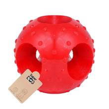 Load image into Gallery viewer, Pawful Non-Toxic Rubber Hole Ball Chew Toy, Puppy/Dog Teething Toy
